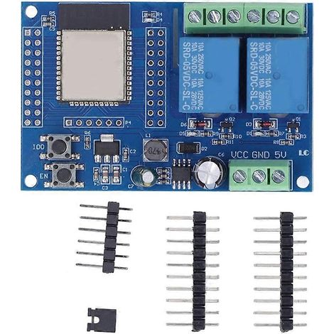 Canal 2 Module de Relais 5V ESP32 4M Carte de pour Étude et Développement DC5-60V (1/5)