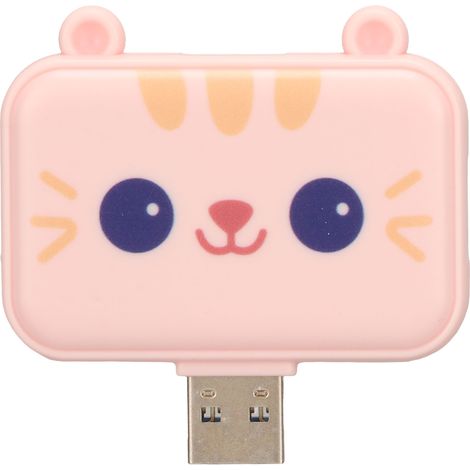 Hub USB 3-en-1 multifonction USB-A vers USB 3.0 + 2 ports USB 2.0,拓展eur pour souris, clavier PC portable, rose (1/5)