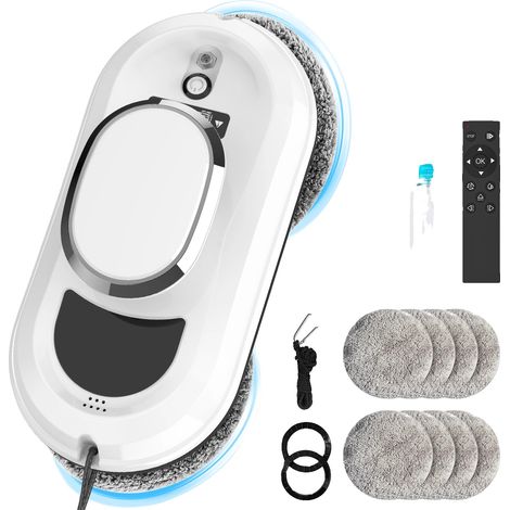 Robot de Nettoyage de Fenêtres, Pulvérisation Automatique d'Eau, Télécommande, UE, UE (1/2)