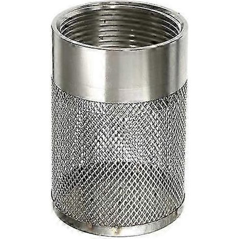 Crépine d'aspiration en acier inoxydable pour tuyau d'arrosage, filtre à mailles facile à installer, tête de filtre pour pompe à eau d'irrigation (1/5)