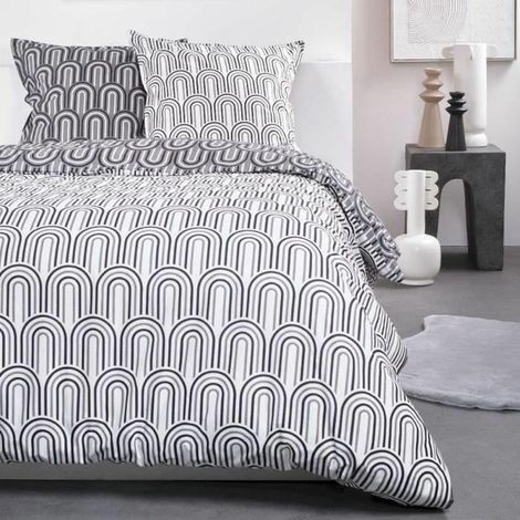 Today Sunshine Bettwäsche Set grau 220x240 cm Baumwolle