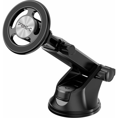 Support magnétique MagSafe pour voiture, à fixer sur le tableau de bord ou le pare-brise. Fixation magnétique puissante et réglage à 360 degrés.