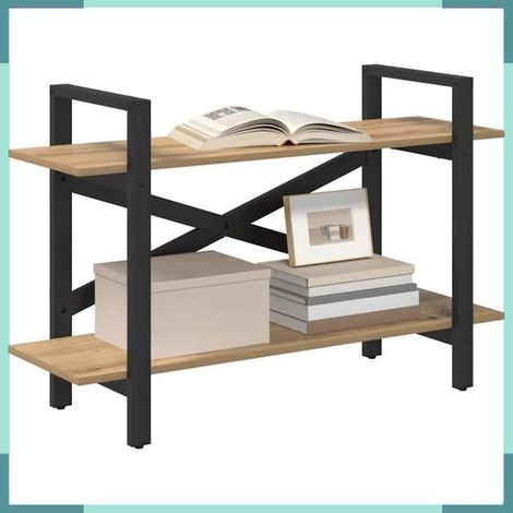 Étagère - 883957 - Chêne artisanal - Bois d'ingénierie - 100 x 33,5 x 64 cm (1/5)