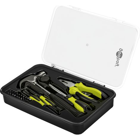 Set attrezzi Goobay 77845 26 pezzi ergonomico trasparente