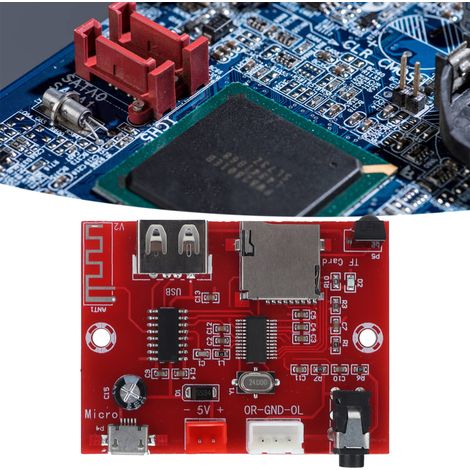 La carte de décodage Bluetooth XH-A253 prend en charge le décodage des cartes TF et des clés USB, la modification du récepteur sans fil et comprend un module de télécommande. (1/5)