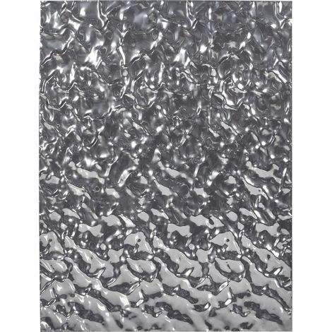 Beliani – Décoration murale rectangulaire en métal argenté – Finition glamour – Crochets de suspension inclus – Dimensions 60x79cm