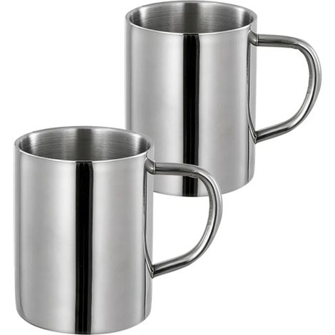 2 gobelets isothermiques en acier inoxydable (440 millilitres sans couvercle) (1/5)