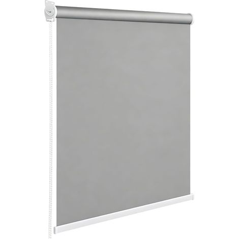 Store Enrouleur, 120 x 180 cm Auvent Vertical Store Enrouleur Exterieur Gris Clair Stores Intérieurs avec Cordon de Tirage Auvent de Balcon Rideau pour Balcon Terrasse Bureau ou Salle de Bain (1/5)
