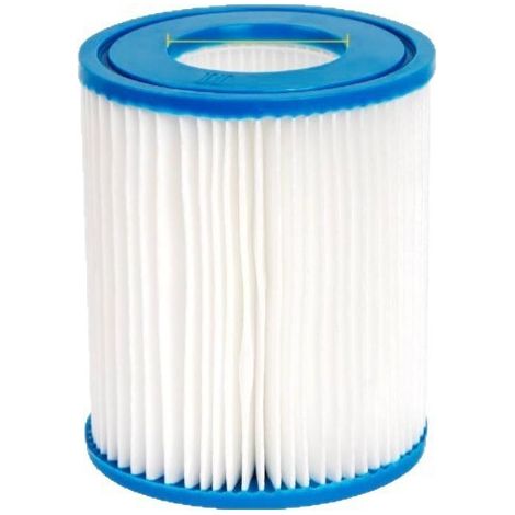 Pack of 3 type D/VII filter cartridges for swimming pools, to replace the 58385E cartridge of the type D wave filter. (1/4)