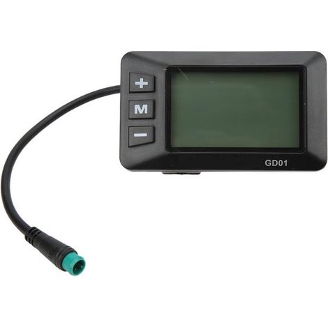 Display LCD per bicicletta elettrica 36V/48V con visualizzazione di velocità e contachilometri (1/5)
