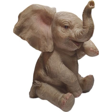 Figur Elefant Polyresin 19,5 x 12,5 x 18 cm  grau Dekofigur