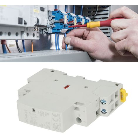 Contacteur secteur domestique 2P 16A 220V/230V 50/60HZ 1NO 1NC (1/5)