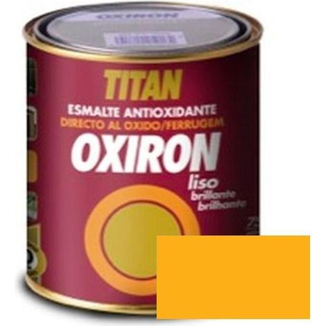 -CAHERSA- PINTURA OXIRON LISO AMARILLO 375 ML TITAN (1/3)