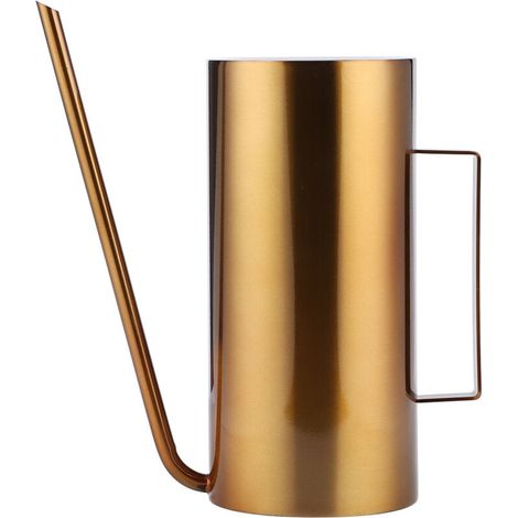 Arrosoir de Jardin en Acier Inoxydable Plante Verte arrosoir Long Bec arrosoir en Pot Fleur Plante Outil d'irrigation Or 1.5L. (1/5)