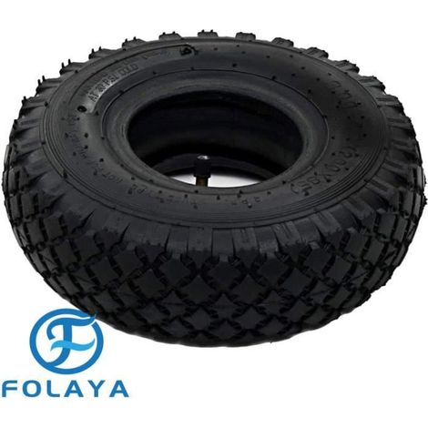 Pneu et chambre à air - FOLAYA - 3.00-4/2PR - Noir - Vélo loisir (1/2)