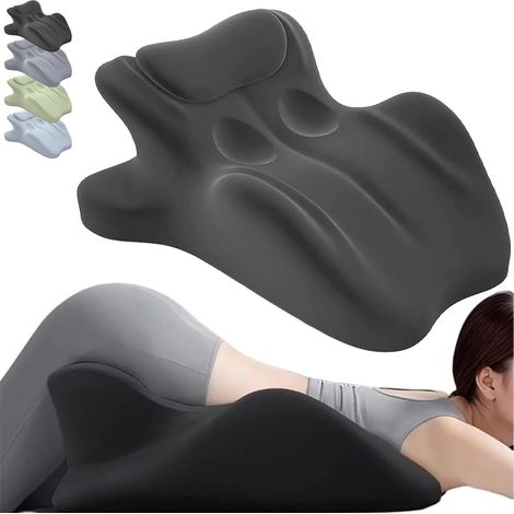 27°-Eckkissen – 1 Stück – Memory-Schaum – Ergonomische Unterstützung – Für Paare, die Yoga machen oder lesen – Schwarz (1/5)