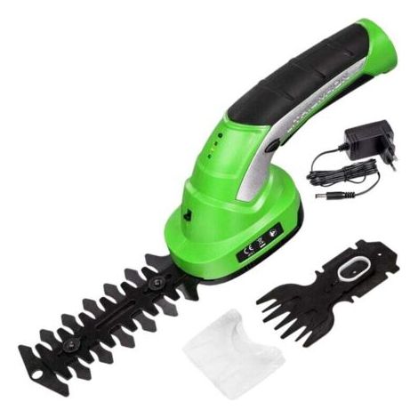BUNTHAUS 2-IN-1 Akku-Heckenschere HEDGER Gras- und Kantenschneider Wiederaufladbarer Akku Austauschbare Klingen Ergonomischer Griff Schnitt- und Mähklinge Gartenpflegeset (1/5)