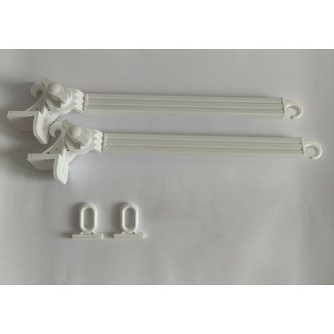 Braccetti per Tende da Sole in Alluminio 70 cm Coppia Kit con Occhioli Vari Colori (1/5)