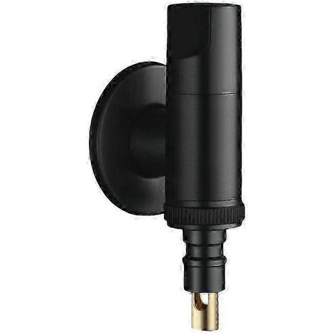 Adaptateur de robinet en laiton pour machine à laver, robinet d'eau froide simple, connecteur G1/2 G3/4, vanne noir (1/5)
