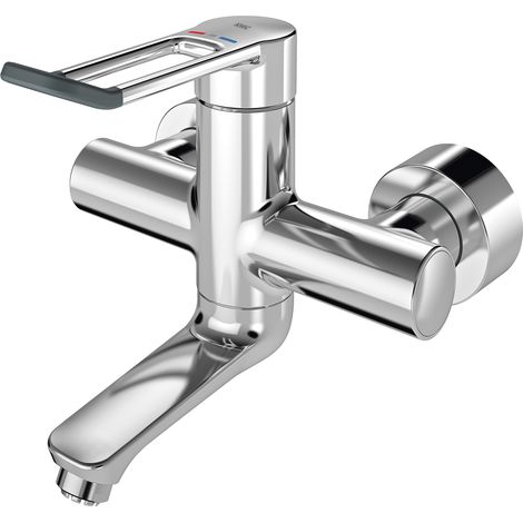 KWC AR Thermostat-Wandbatterie, F4, EHM,  Schwenkauslauf, 200 mm, Hebel 148 mm