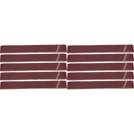 Ortviai Bande abrasive en oxyde d’aluminium GXK51-B 915 x 50 mm, grain 400, lot de 10 (1/5)