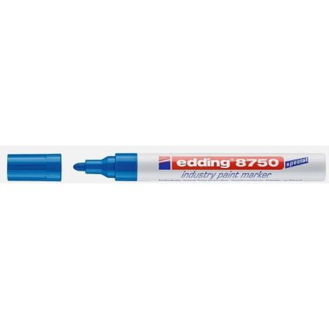 Edding 4-750003 Rotulador N.º 3 pintura azul - punta de 2 a 4 mm - compatible con vidrio, metal, plástico y madera