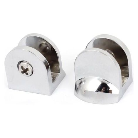 10mm d'épaisseur étagère en verre Clip Clamp support support de fixation, 2 pièces (1/2)