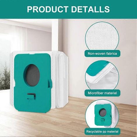 Lot de 24 sacs à poussière pour aspirateur compatibles avec les modèles personnalisés VCA-ADB95, VCA-ADB95A, VS20A95923W et DJ67-00906A. (1/5)