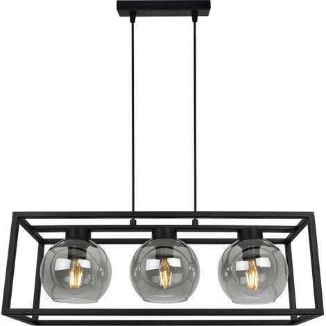 LAMPADA A SOSPENSIONE GABBIA ELEGANTE SFERA DI VETRO (1/5)