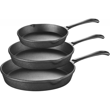Juego de 3 sartenes 16 20 25cm inducción pesada KRISBERG KS-2573 (1/3)