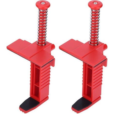 Ulisem Lot de 2 glissières de Ligne-outil de maçonnerie, outil de mesure de nivellement, accessoire d'ingénierie, rouge (1/5)