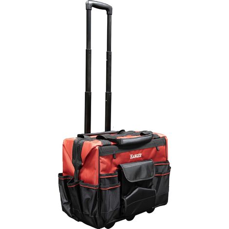 Hanger – Trolley à outils 45L – 7 poches intérieures et 11 poches extérieures – Poignée télescopique – 510116