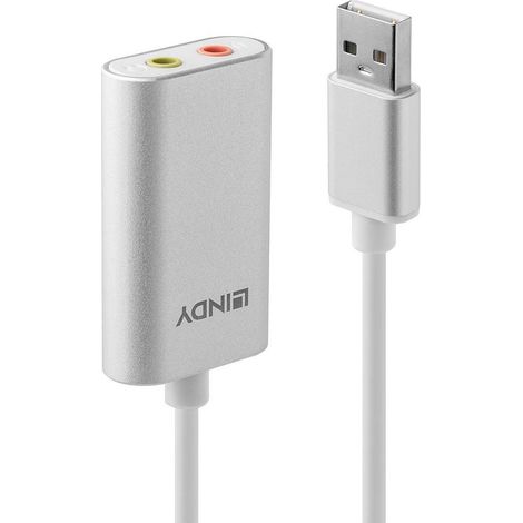 Lindy 42926 convertitore audio Argento, Bianco