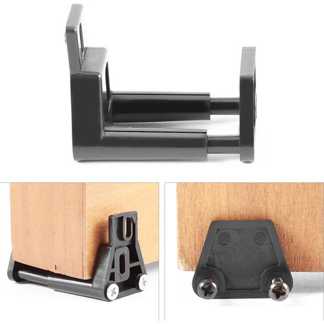 Quincaillerie murale de porte de grange coulissante avec guide de plancher inférieur en plastique de qualité supérieure et vis incluses (1/5)