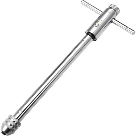 Chiave a cricchetto regolabile con impugnatura a T, per maschi metrici M3–M8, alesatore, chiave a cricchetto, utensile manuale, corpo 248 mm (1/5)