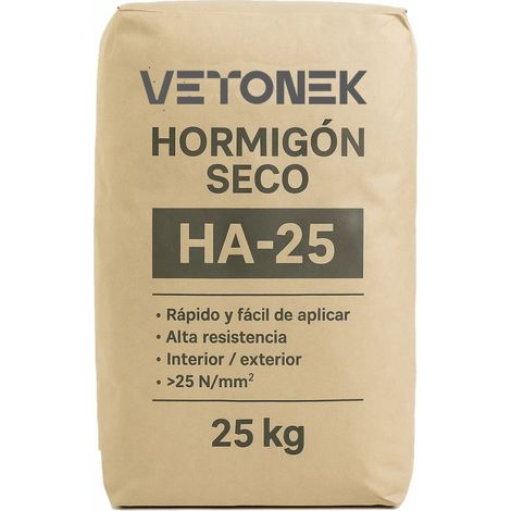 Hormigón Seco HA-25 PRO Premezcla / Palet 12 sacos de 25 kg