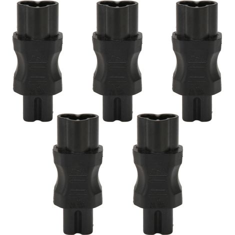 5Pcs Connecteur IEC320 C6 vers C7 Prise Femelle Adaptateur Alimentation Convertisseur Principal pour PDU Boîtiers UPS Prises Ordinateur (1/5)