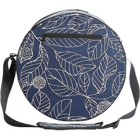 Sac de rangement multifonctionnel pour roue de yoga en toile 33 x 14 cm, idéal pour ranger vêtements et serviettes de yoga. (1/5)