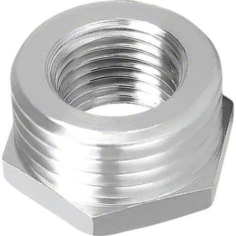 Douille hexagonale de réduction, 4 raccords tuyauterie en acier inoxydable 304, filetage mâle 1/2" x femelle 1/8", adaptateur réduction pour la plomberie, l'air et le gaz. - 2" NPT Male 1/4" Female (1/5)