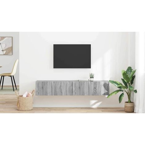 TV-Wandschrank 2 pcs Graues Sonoma 78,5 x 31 x 29,5 cm