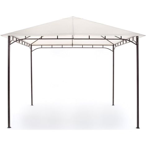 Gazebo in Ferro 3x3 metri Tendone Impermeabile da Giardino (1/2)