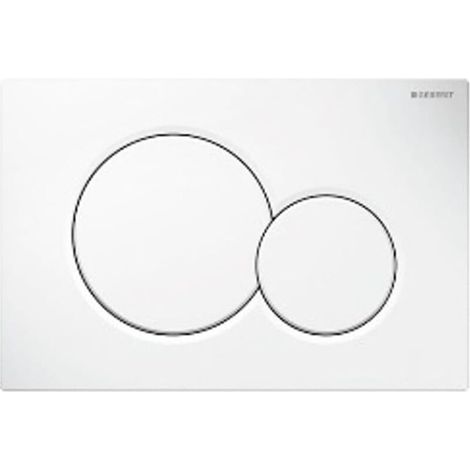 Suitable for Geberit Sigma01 dual flush flush plate, round, white