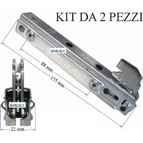 NARDI 2 CERNIERE CM 15,5 PORTA CM 90 PESANTE 12 KG PORTA PESANTE  C 76 (1/2)