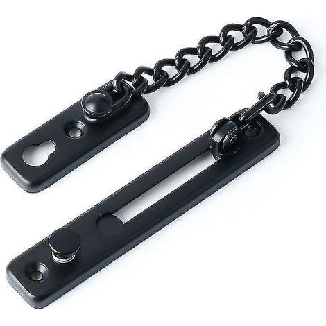 Chaîne de sécurité pour porte, butée de porte étroite, verrou de porte antivol à ressort avec vis-AquaForge