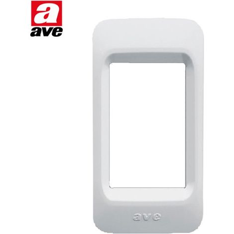 Placca in tecnopolimero 1 modulo bianco