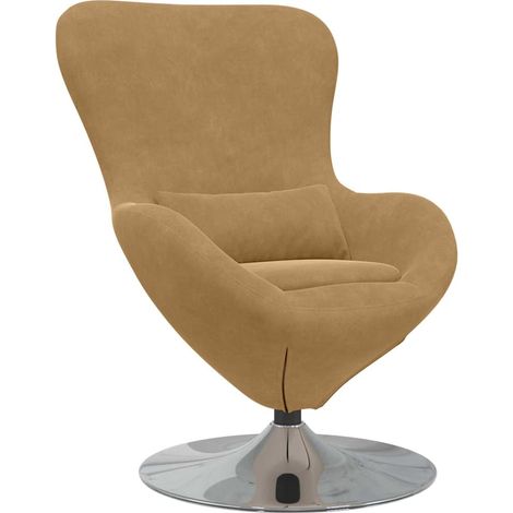 Maison Exclusive - Poltrona uovo Marrone Velluto
