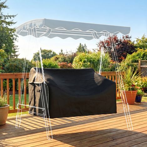 Couverture de balançoire de jardin à 2 places, housse de protection étanche, étanche au vent et résistante aux UV, tissu 420D Oxford (1/5)