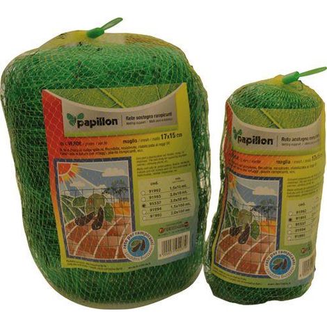 Rete Sostegno Ortaggi 2X50 Metri Papillon Rampicanti Piselli Piante Fiori Verde  METRI 2x50 - maglia 17x15 mm (1/2)