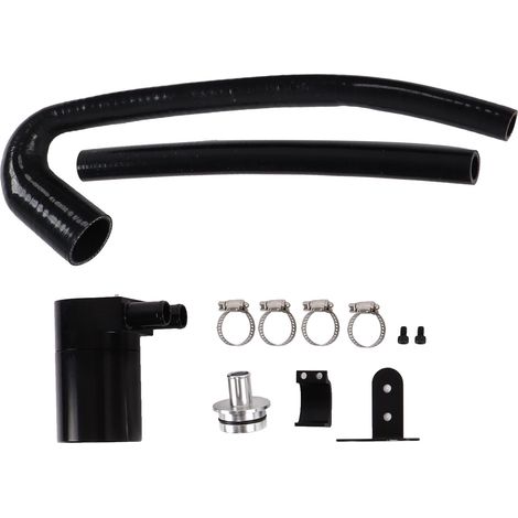 Séparateur d'huile reniflard moteur pour voiture, kit récupérateur vapeurs huile en aluminium usiné avec 2 durites caoutchouc, compatible Série 1 F20 F21 125I (1/5)