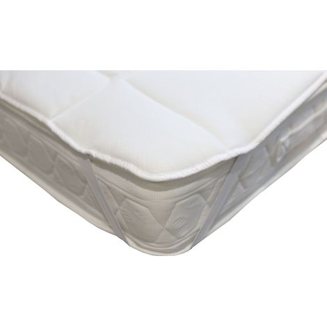 Coprimaterasso Topper imbottito e trapuntato made in italy con trattamento Aloe Vera Bianco - Piazza e mezza
